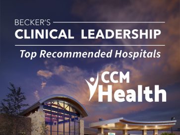 Article image: CCM Health Recognized as Top Recommended Hospital in Minnesota by Becker's Hospital Review