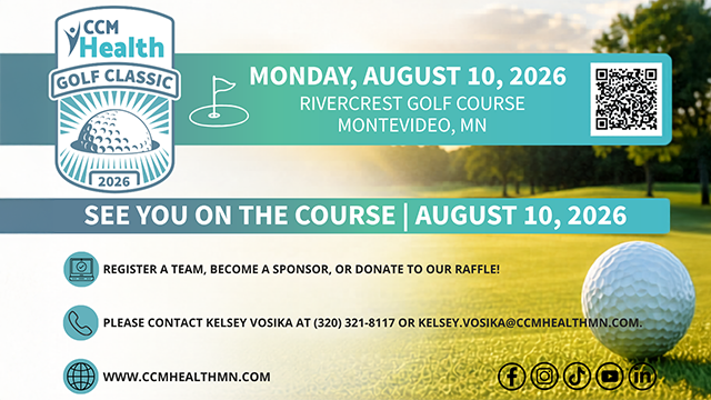 CCM Health 2026 golf classic condensed graphic