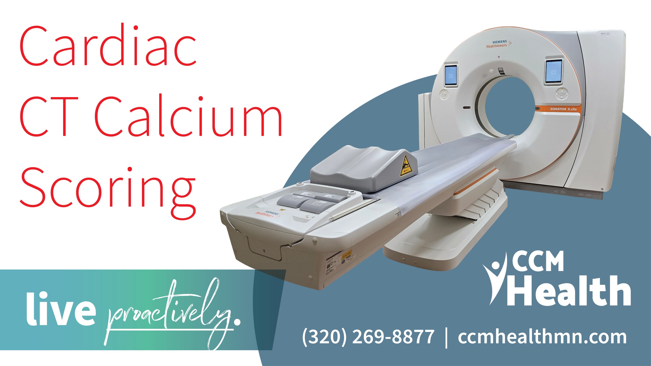 Cardiac CT Calcium Scoring - Image of CT Scanner used for Calcium Scoring - CCM Health