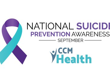Article image:  National Suicide Prevention Awareness Month Graphic - CCM Health