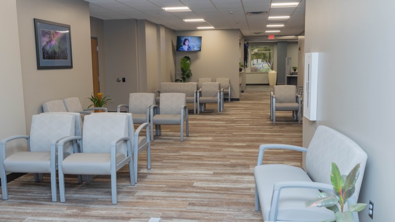Waiting room at CCM Health