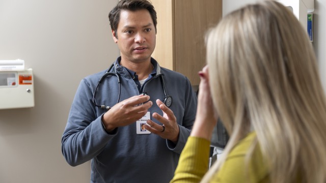 Provider talking to a patient - CCM Health